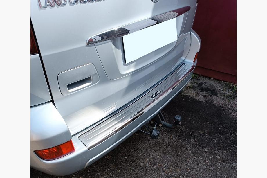 Toyota Land Cruiser Prado 120 2002–2009 Chromen achterbumperlijst Image