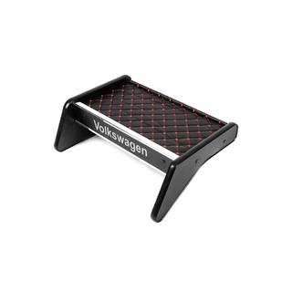 Dashboardplank (zwart met rood stiksel) foto 3