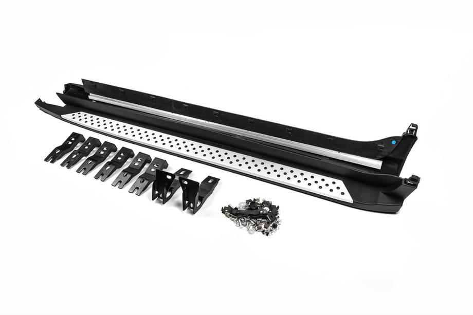 BMW X4 F26 2014–2018 Side steps OEM V3 (set van 2, aluminium) Image