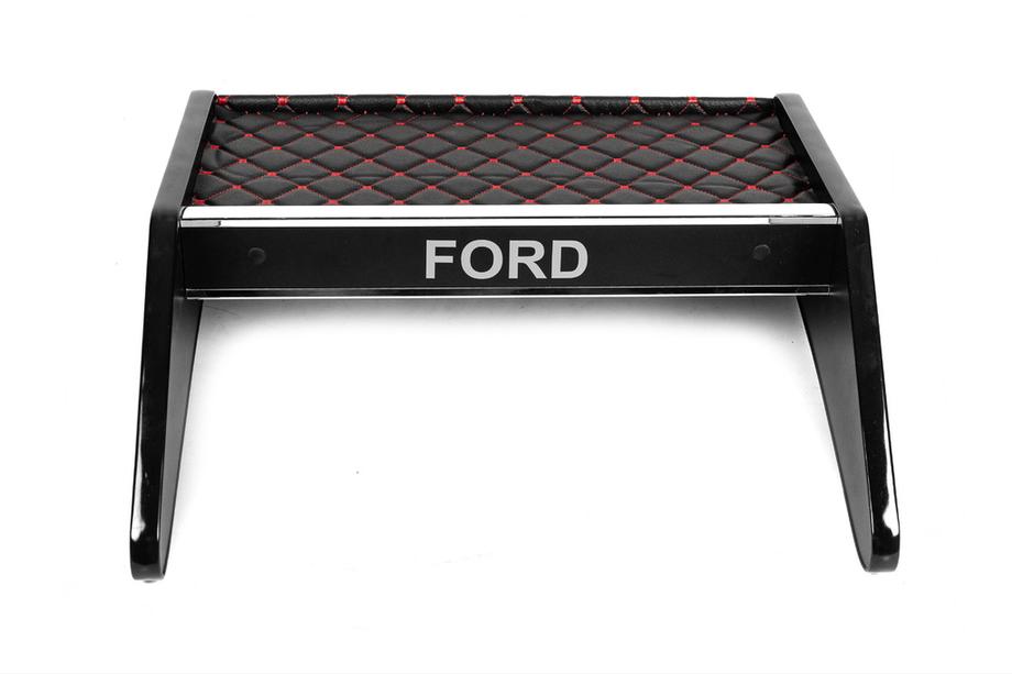 Ford Transit 2000–2014 Dashboardplank (zwart met rood stiksel) Foto 3