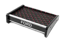 Ford Transit 1991–2000 Dashboardplank (zwart met rood stiksel) foto 1