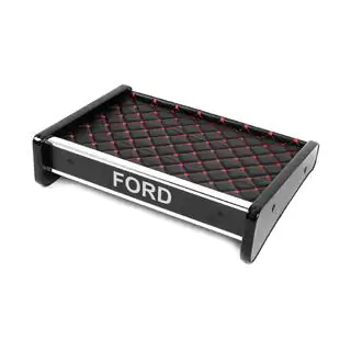 Dashboardplank (zwart met rood stiksel)