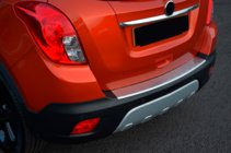 Opel Mokka 2012–2021 OmsaLine RVS achterbumperbeschermlijst (2012-2016) foto 7