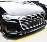 Audi A6 C8 2018–2025 Voorbumper lipspoiler (zwart) foto 2