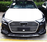 Audi A6 C8 2018–2025 Voorbumper lipspoiler (zwart) foto 3