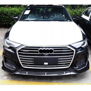Voorbumper lipspoiler (zwart) Audi A6 C8 2018–2025 foto 3