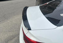 Audi A4 B9 2015–2024 LIP spoiler (1234 Upgrade, zwart) foto 3