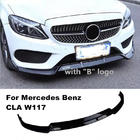 Mercedes CLA C117 2013–2019 Voorbumper lipspoiler V1 (zwart) foto 3