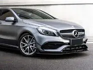 Mercedes A-Klasse W176 2012–2018 Voorbumper lipspoiler (voor AMG-Line / A45 AMG HB 2016-2018, zwart) foto 1