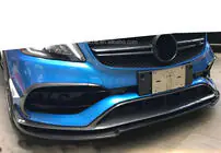Mercedes A-Klasse W176 2012–2018 Voorbumper lipspoiler (voor AMG-Line / A45 AMG HB 2016-2018, zwart) foto 3