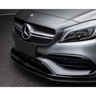 Voorbumper lipspoiler (voor AMG-Line / A45 AMG HB 2016-2018, zwart) Mercedes A-Klasse W176 2012–2018 foto 2