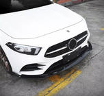 Mercedes A-Klasse W177 2018– Frontlip spoiler (voor AMG-Line 2018-2021, zwart) foto 2