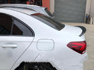 Mercedes A-Klasse W177 2018– LIP spoiler (1234 Upgrade, zwart) foto 1