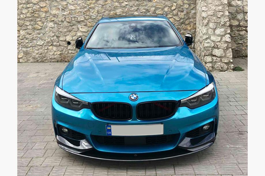 BMW 4 Serie F32/F33/F36 2012–2020 Voorlip spoiler 1234 Upgrade (zwart) Image