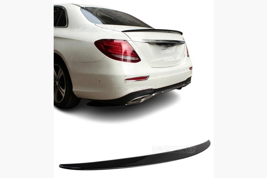 Mercedes E-class W213 2016–2023 LIP spoiler (1234 Upgrade, zwart) Image