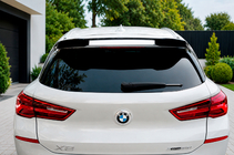 BMW X2 F39 2018–2023 LIP spoiler (1234 Upgrade, zwart) foto 1