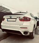 BMW X6 E71 2008–2014 LIP spoiler (1234 Upgrade, zwart) foto 1