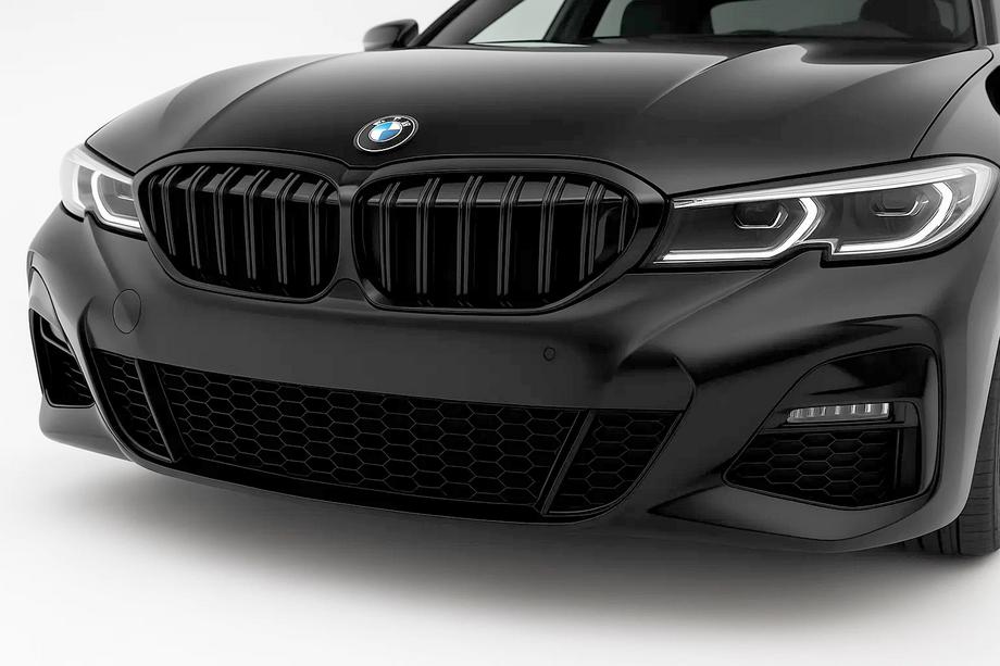 BMW 3 Serie G20/G21 2018– M-Look V2 nierroosters (2018-2022, hoogglans zwart) Image