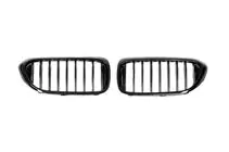 BMW 5 Serie G30/G31 2017–2023 Nieren grille 1 Bar (2017-2020, hoogglans zwart) foto 2