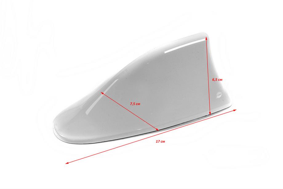 Sharkfin-antenne (wit, ABS) Foto 5