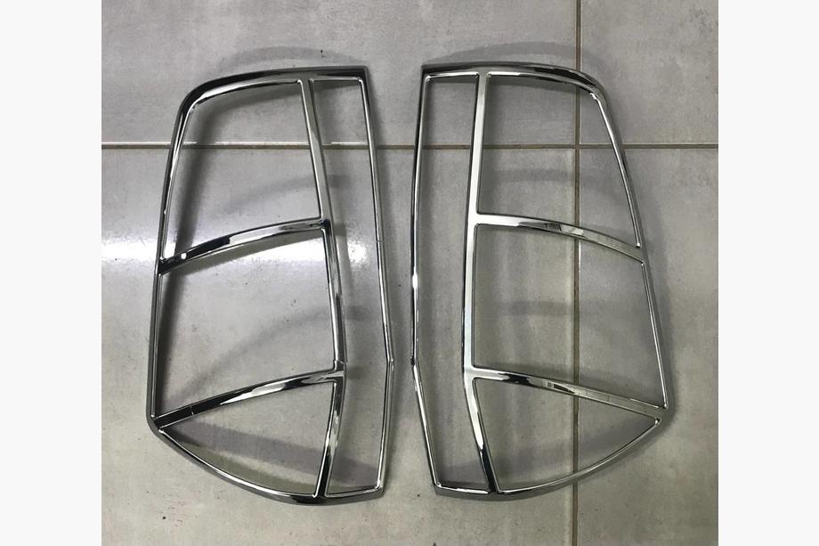 Chery Tiggo 1 2005–2016 OPRUIMING! Chroom achterlichtcovers Libao 2012-2014 (2 st., kunststof) Image