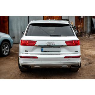Chromen sierlijst boven de kentekenplaat (RVS) Audi Q7 2015–2026 foto 4