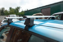 Nissan Leaf 2010–2017 Dakdragers voor glad dak (chroom, set) foto 3