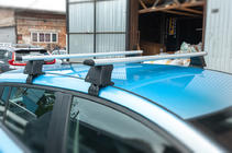 Nissan Leaf 2010–2017 Dakdragers voor glad dak (chroom, set) foto 4