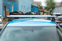 Nissan Leaf 2010–2017 Dakdragers voor glad dak (chroom, set) foto 5