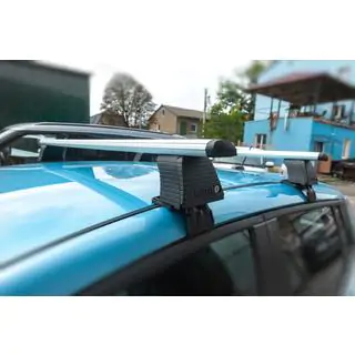 Dakdragers voor glad dak (chroom, set) Nissan Leaf 2010–2017 foto 2