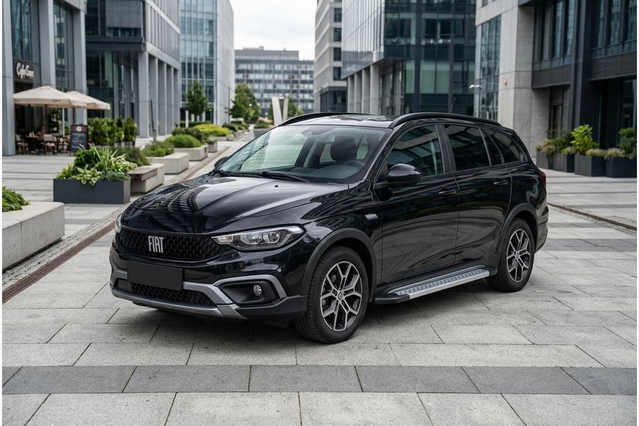 Fiat Tipo Cross 2021– Zijdrempels Vision New Grey (set van 2, aluminium) Image