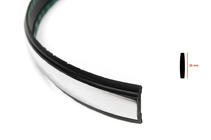 Zwarte sierlijst met chromen strip per meter sal35 (1 meter, 26 mm) foto 2