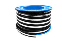 Zwarte deurlijst met chroomstrip per meter sal16a (1 meter, 27 mm) foto 3