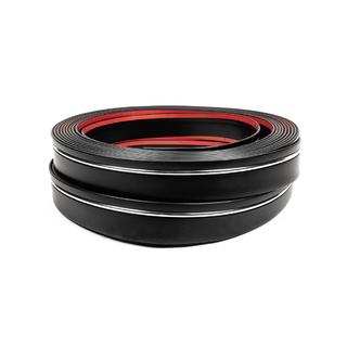 Zwarte sierlijst met chromen strip per meter sal65 (1 meter, 59 mm) foto 3
