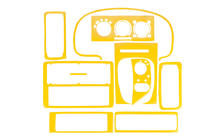 Volkswagen Polo 1994–2001 Dashboard afdeklijsten 1994-1999 (gele kleur) foto 1