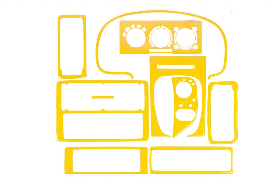 Volkswagen Polo 1994–2001 Dashboard afdeklijsten 1994-1999 (gele kleur) Image