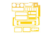 Volkswagen T4 Transporter 1990–2003 Dashboardpanelen afdekkappen 1999-2003 (geel) foto 1