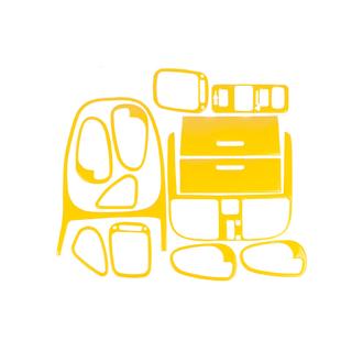Dashboardpanelen afdekkappen 1999-2003 (geel) Mitsubishi Carisma 1995–2004