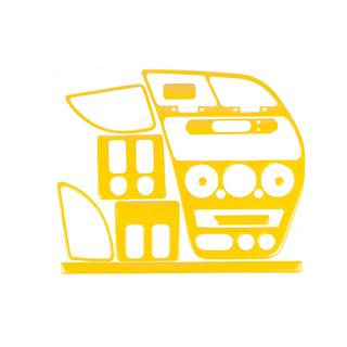 Dashboardpanelen afdeklijsten 1997-2001 (geel)