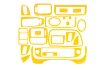 Honda Civic 1995–2001 Dashboard sierlijsten (geel) foto 1