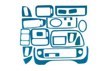Honda Civic 1995–2001 Dashboardpanelen (blauw) foto 1