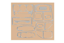 Hyundai Accent 2000–2006 Dashboard sierlijsten (aluminium) foto 1