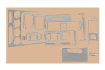 Toyota Corolla 1998–2002 Dashboardpanelen afdekset 2000-2002 (aluminium) foto 1
