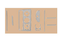 Opel Corsa B 1993–2004 Dashboard sierlijsten (aluminium) foto 1