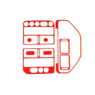 Dashboard sierpanelen (rood)