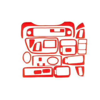 Dashboard sierpanelen (rood) Honda Civic 1995–2001