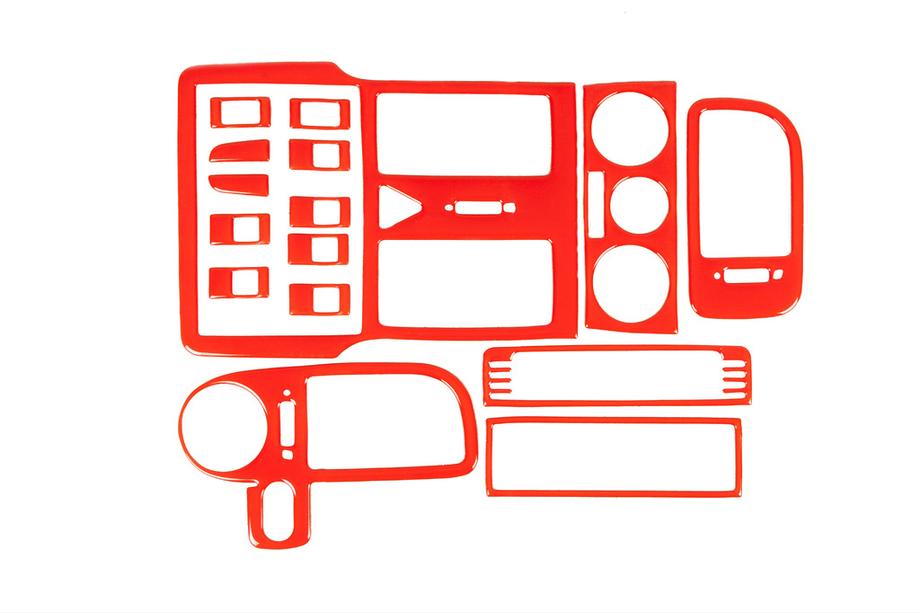 Volkswagen Polo 1994–2001 Dashboardpanelen afdekstrips 1999-2003 (rood) Image