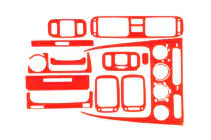 Toyota Corolla 1998–2002 Dashboardpaneel sierlijsten 1998-2000 (rood) foto 1
