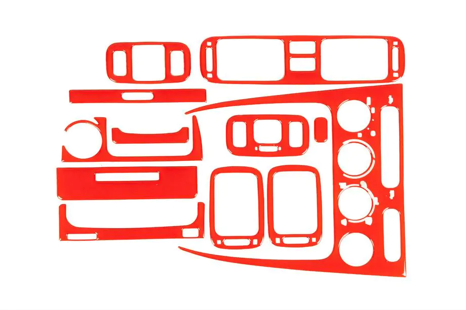 Toyota Corolla 1998–2002 Dashboardpaneel sierlijsten 1998-2000 (rood) Image