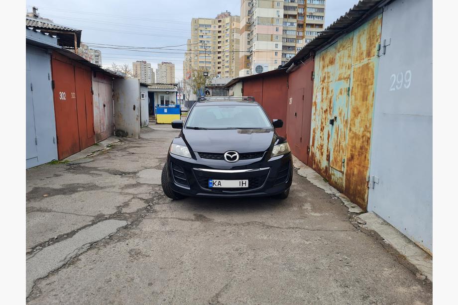 Mazda CX-7 2006–2012 Dakdragers (dwarsdragers) voor vaste bevestigingspunten, afsluitbaar Wingbar V3 (2 st.) Zwart Foto 4